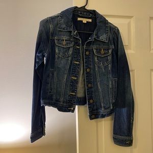 Size small, forever 21, cropped denim jacket